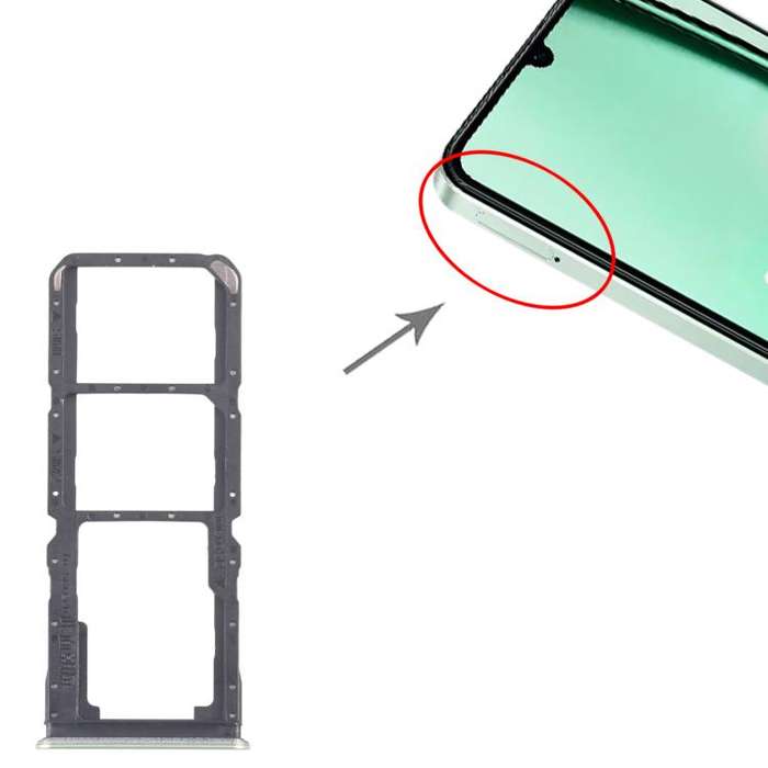 For Realme Note 60x 4G RMX3938 10pcs Original SIM Card Tray + SIM Card Tray + Micro SD Card Tray ...