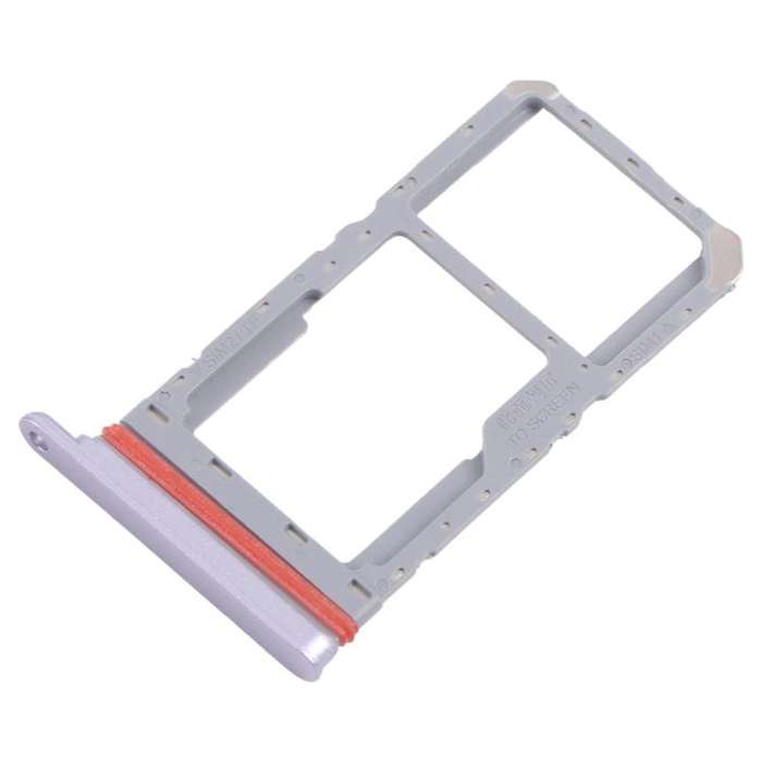 For Realme 13 5G RMX3951 10pcs Original SIM Card Tray + SIM Card Tray / Micro SD Card Tray (Pink)