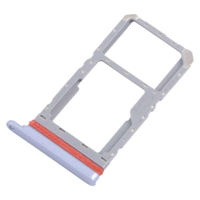For Realme 13 5G RMX3951 10pcs Original SIM Card Tray + SIM Card Tray / Micro SD Card Tray (Blue)