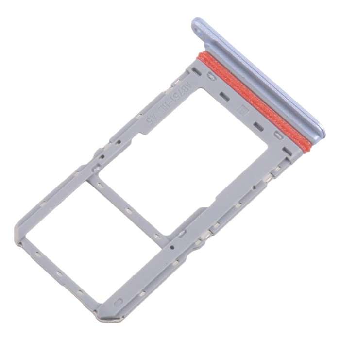 For Realme 13 5G RMX3951 10pcs Original SIM Card Tray + SIM Card Tray / Micro SD Card Tray (Blue)