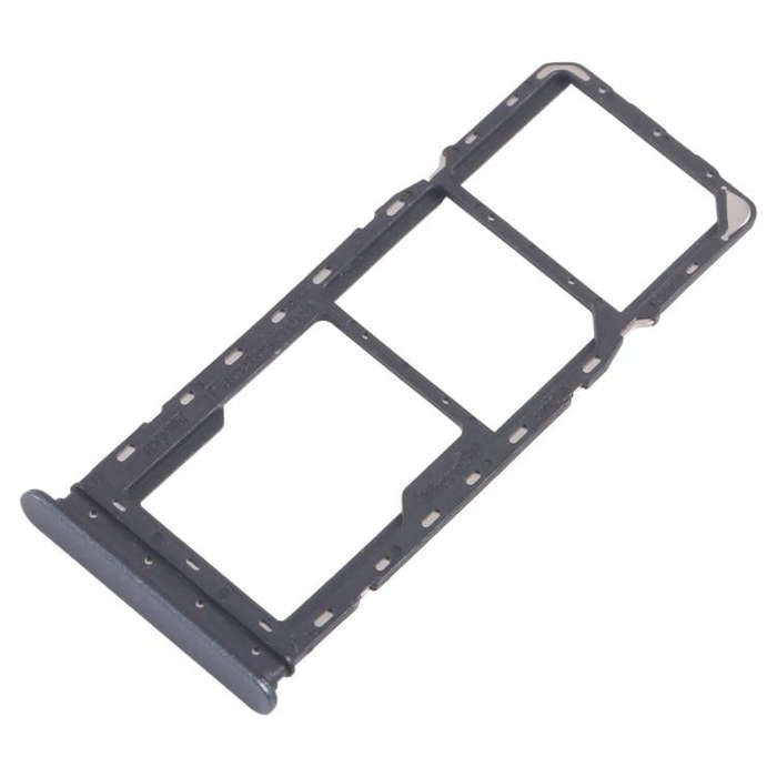 For Realme C65 4G RMX3910 10pcs Original SIM Card Tray + SIM Card Tray + Micro SD Card Tray (Black)