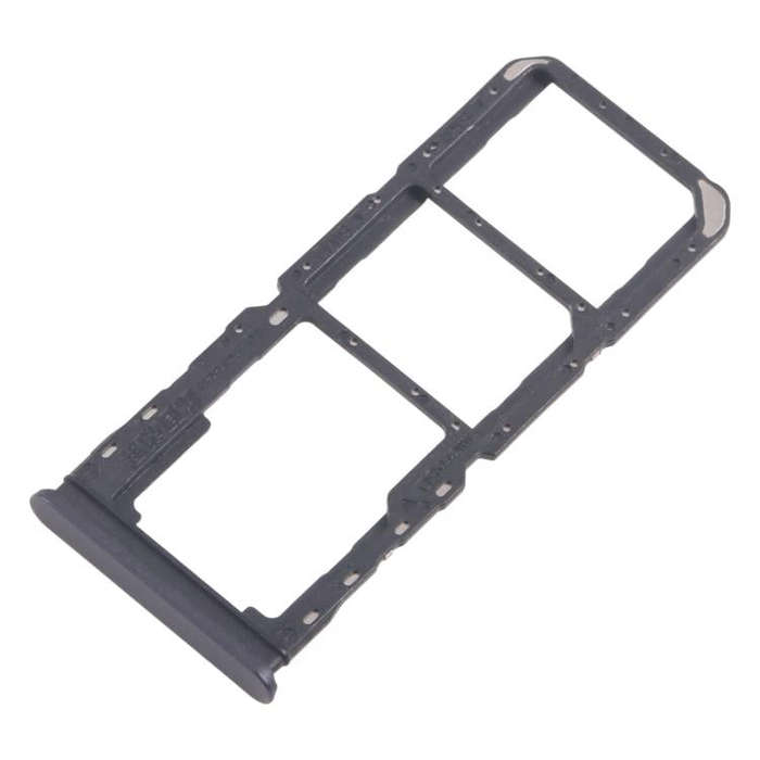 For Realme 11 5G RMX3780 10pcs Original SIM Card Tray + SIM Card Tray + Micro SD Card Tray (Black)