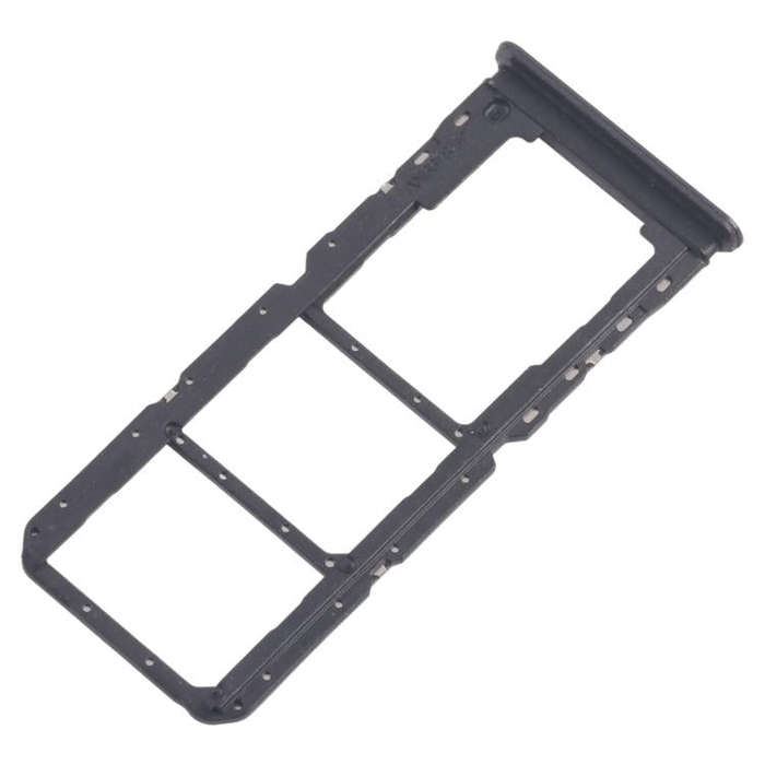 For Realme 11 5G RMX3780 10pcs Original SIM Card Tray + SIM Card Tray + Micro SD Card Tray (Black)