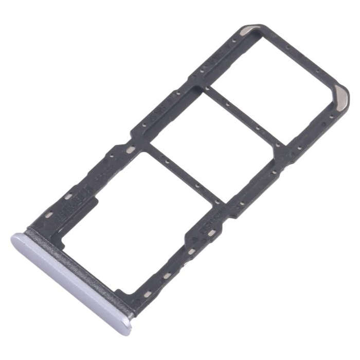 For Realme 11x 5G RMX3785 10pcs Original SIM Card Tray + SIM Card Tray + Micro SD Card Tray (Blue)
