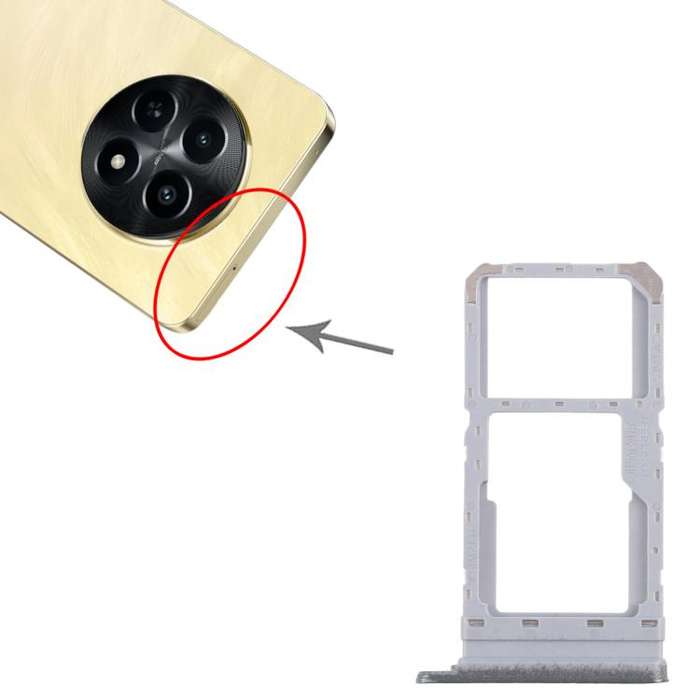 For Realme Narzo N65 5G CPH2639 10pcs Original SIM Card Tray + SIM Card Tray / Micro SD Card Tray...