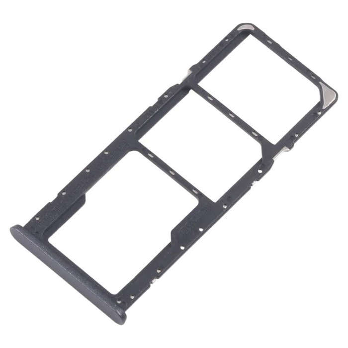 For Realme C51s 10pcs Original SIM Card Tray + SIM Card Tray + Micro SD Card Tray (Black)