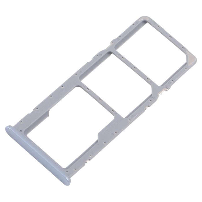 For Realme Narzo N63 4G 10pcs Original SIM Card Tray + SIM Card Tray + Micro SD Card Tray (Blue)