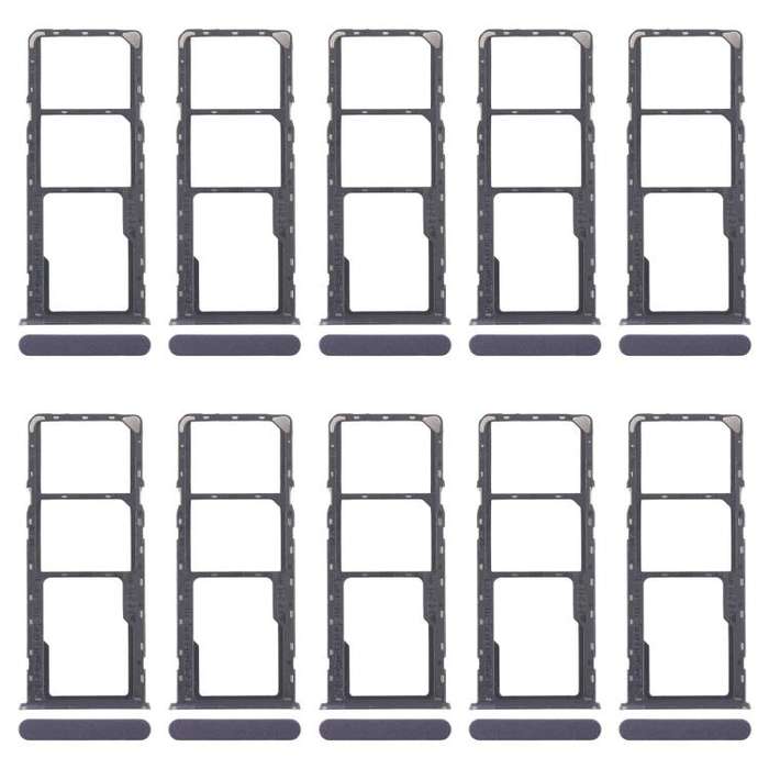 For Realme Narzo N63 4G 10pcs Original SIM Card Tray + SIM Card Tray + Micro SD Card Tray (Purple)