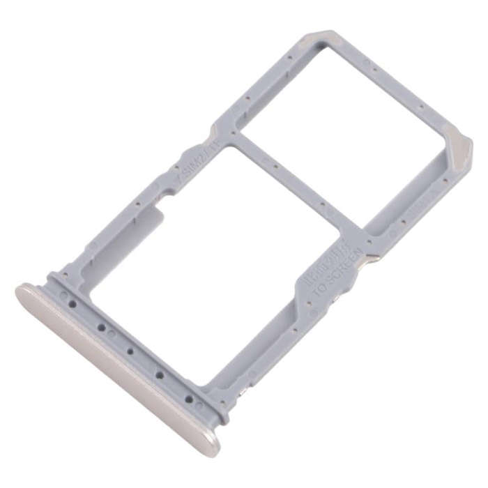 For Realme 14x India 10pcs Original SIM Card Tray + SIM Card Tray / Micro SD Card Tray (Gold)