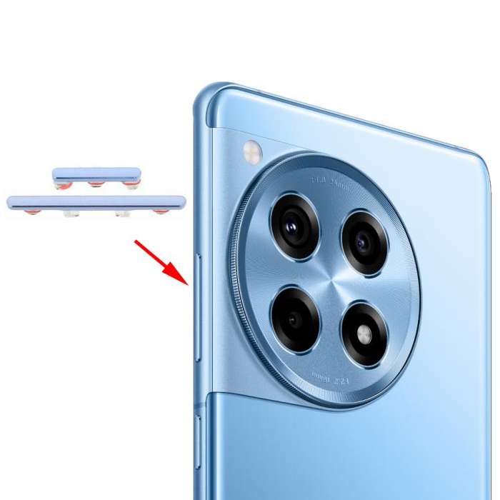 For OnePlus 12R Power Button and Volume Control Button (Blue)