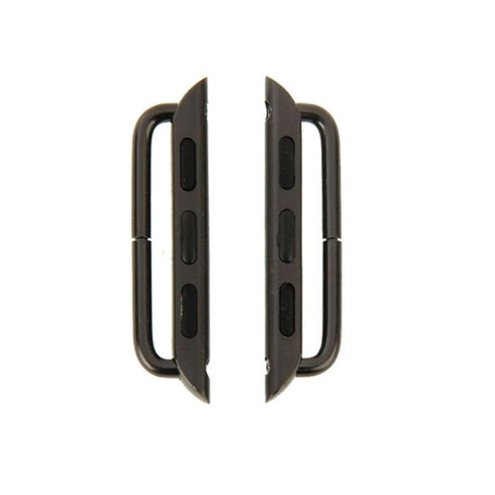 2 PCS for Apple Watch 42mm Metal Strap Connector Metal Buckle(Grey)