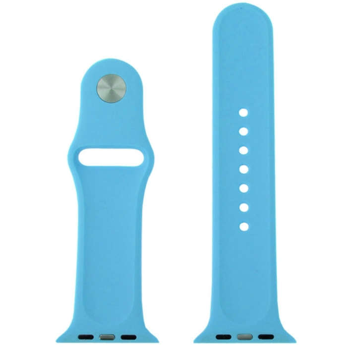 For Apple Watch Sport 38mm High-performance Rubber Sport Watch Band with Pin-and-tuck Closure(Blue)