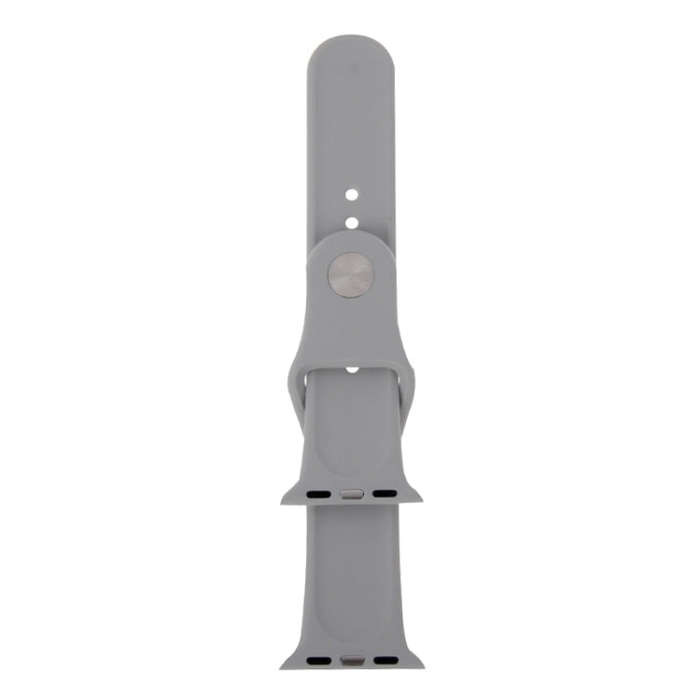 For Apple Watch Sport 38mm High-performance Rubber Sport Watch Band with Pin-and-tuck Closure(Sil...