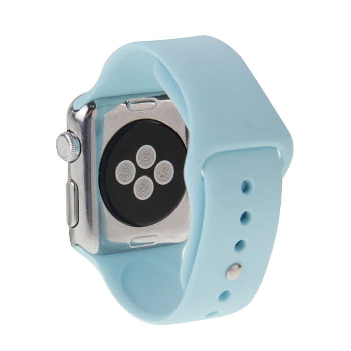 For Apple Watch Sport 38mm High-performance Rubber Sport Watch Band with Pin-and-tuck Closure(Bab...