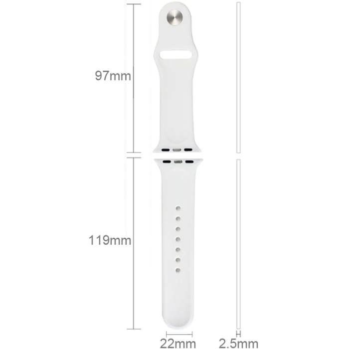 For Apple Watch Sport 42mm High-performance Rubber Sport Watch Band with Pin-and-tuck Closure(Black)