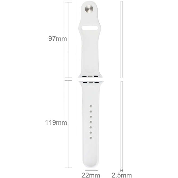 For Apple Watch Sport 42mm High-performance Rubber Sport Watch Band with Pin-and-tuck Closure(Pink)