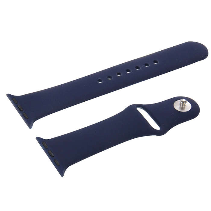 For Apple Watch Sport 38mm High-performance Longer Silicone Sport Watch Band with Pin-and-tuck Cl...