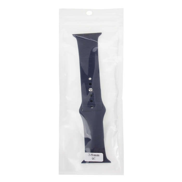 For Apple Watch Sport 38mm High-performance Longer Silicone Sport Watch Band with Pin-and-tuck Cl...