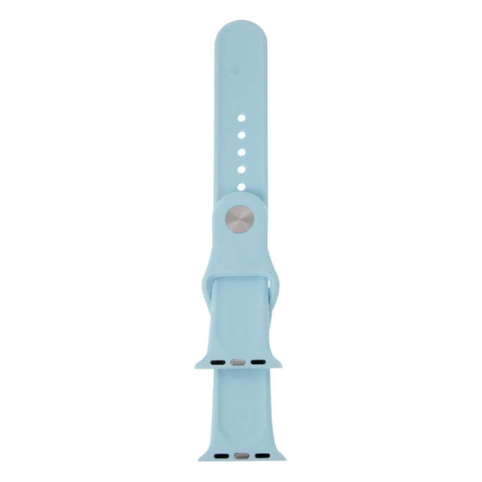 For Apple Watch Sport 38mm High-performance Longer Silicone Sport Watch Band with Pin-and-tuck Cl...