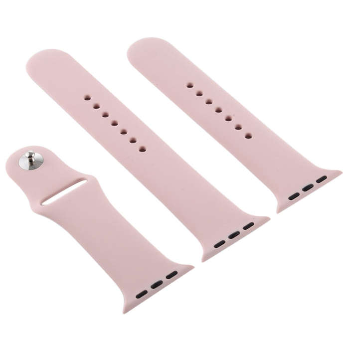 For Apple Watch Series 10 42mm / 9&8&7 41mm / SE 3&SE 2&6&SE&5&4 40mm / 3&2&1 38mm 3 in 1 Rubber ...