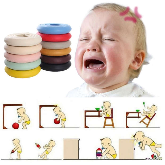 212cm Baby Edge Cushion Foam with Self-adhesive Tape(LightGreen)