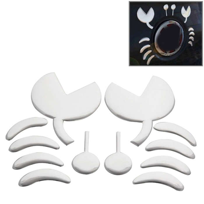 3D Crab Pattern Auto Emblem Logo Decoration Car Sticker, Size: 10cm x 8cm (approx.)(Silver)