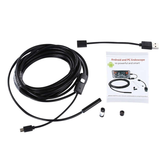 Micro USB Endoscope Snake Tube Inspection Camera with 6 LED for OTG Android Phone, Lens Diameter:...