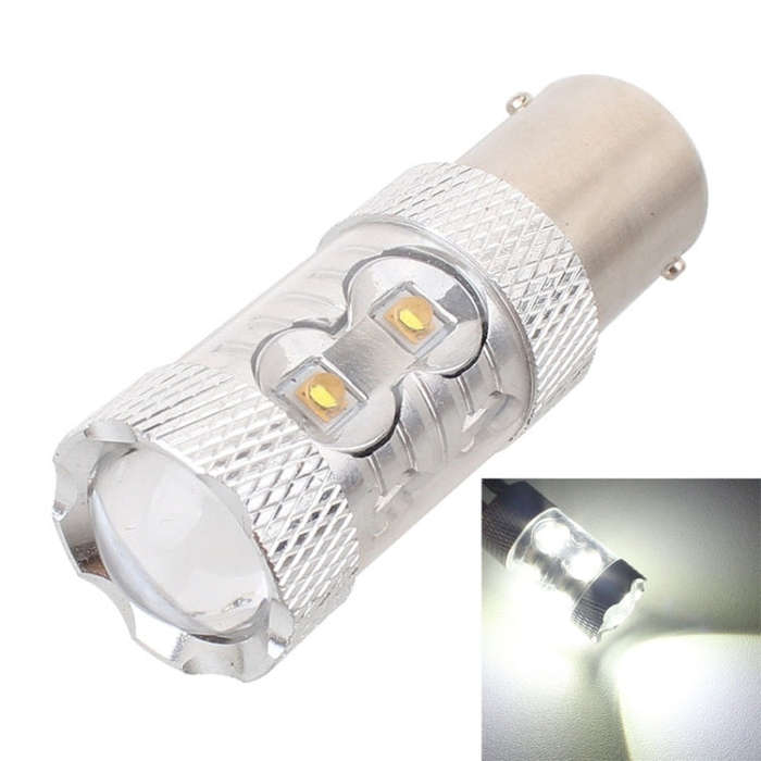 1156/BA15S 50W 750LM 6500K White Light 10-3535-LEDs Car Backup light , Constant Current , DC12-24V