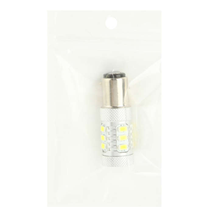 1157 11W White LED Brake Light for Vehicles, DC 12-30V, 12 LED SMD 5630 Light + 5W 1 LED Light