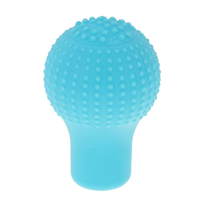 Universal Elasticity Nonslip Soft Silicone Car Gear Shift Knob Cover(Blue)