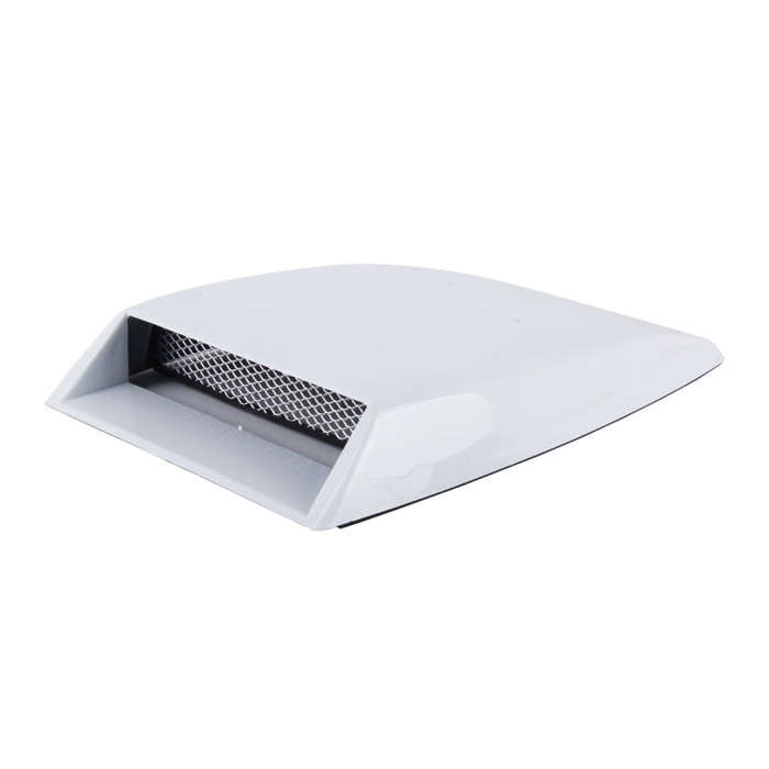 Car Turbo Style Air Intake Bonnet Scoop for Car Decoration(White)