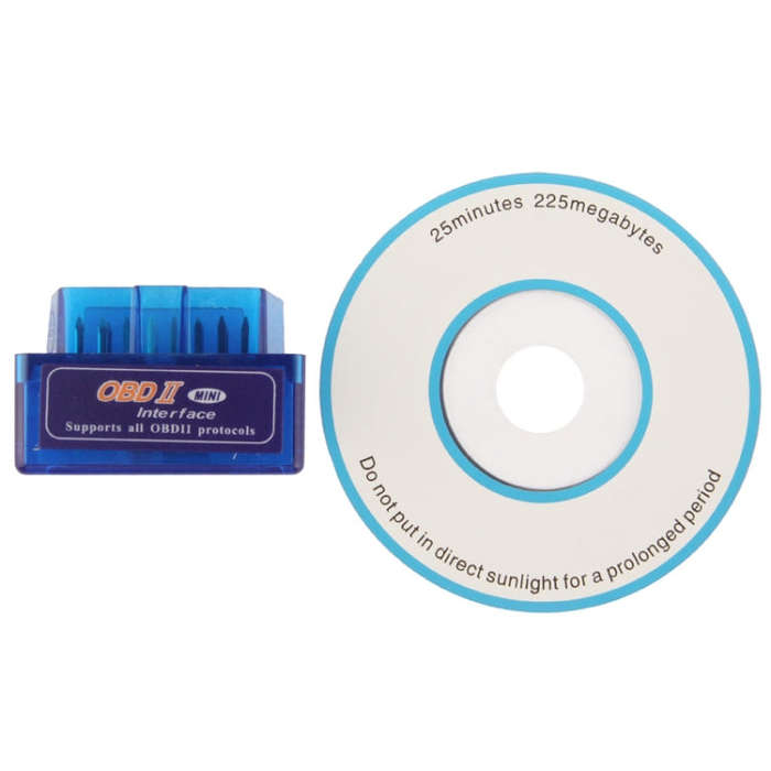 Car Mini OBDII ELM327B V1.5a Wireless Code Reader Scanner, Support Android Phone, Support OBDII-I...