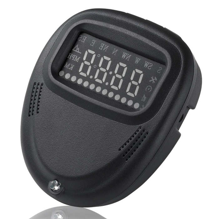 A1 2.0 inch Car GPS HUD Head Up Display Vehicle-mounted Security System, Support Speed & Real Tim...