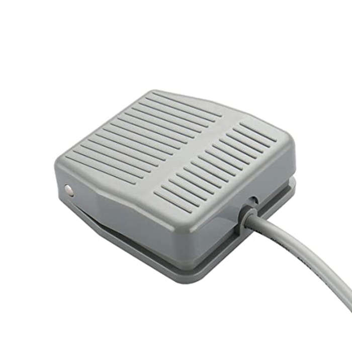 TFS-201 AC 250V 10 A Electric Power Plastic Foot Switch Power Pedal, Cable Length: 1m