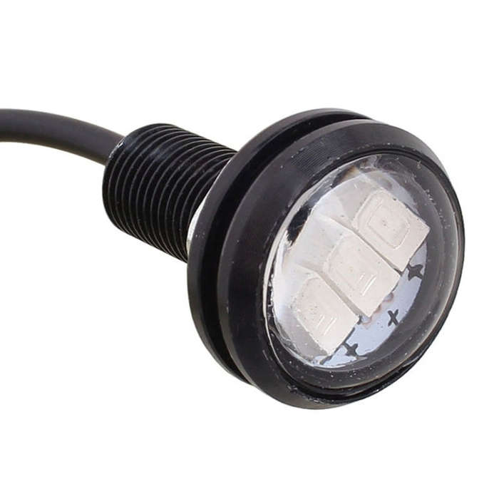 2 PCS MZ 22.5mm 1.5W 150LM Red Light 3 LED SMD 5630 Spotlight Eagle Eye Light Daytime Running Lig...