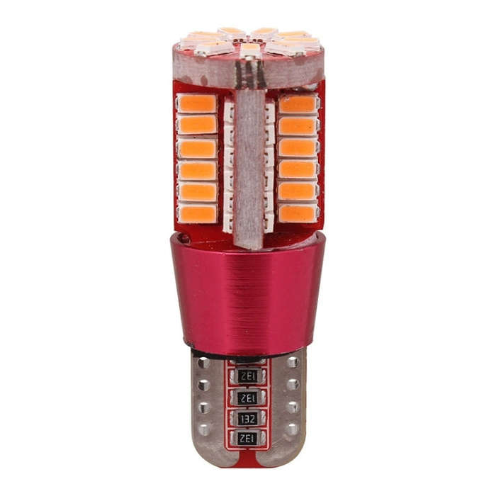 2 PCS T10 5W 285LM Pink Light 57 SMD 4014 LED Error-Free Canbus Car Clearance Lights Lamp, DC 12V