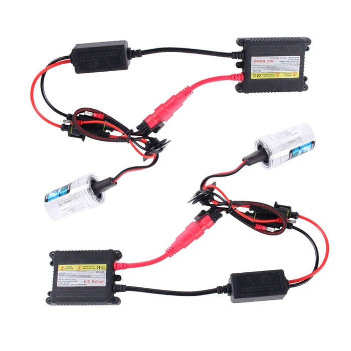 DC12V 35W 2x H1 Slim HID Xenon Light, High Intensity Discharge Lamp, Color Temperature: 8000K