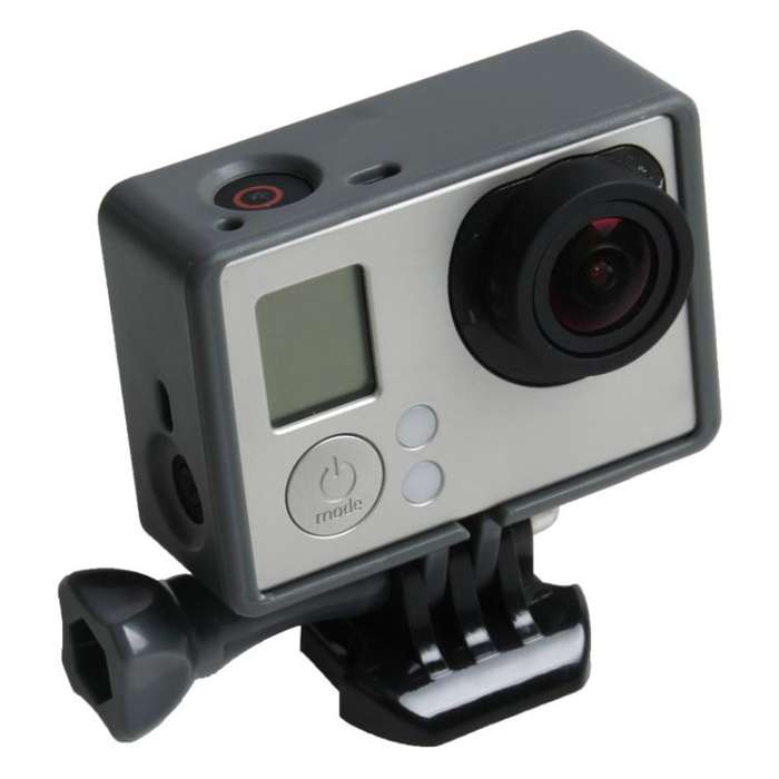 TMC High Quality Tripod Cradle Frame Mount Housing for GoPro HERO4 /3+ /3, HR191(Grey)