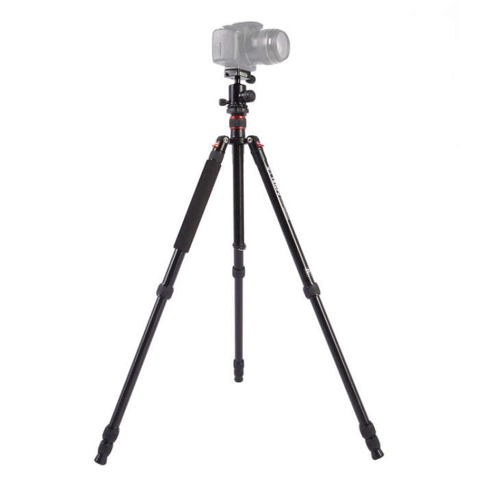 Triopo MT-2504C Adjustable Portable Aluminum Tripod with NB-1S Ball Head for Canon Nikon Sony DSL...
