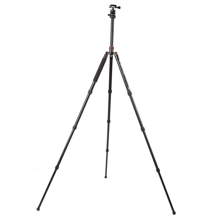 Triopo MT-2504C Adjustable Portable Aluminum Tripod with NB-1S Ball Head for Canon Nikon Sony DSL...