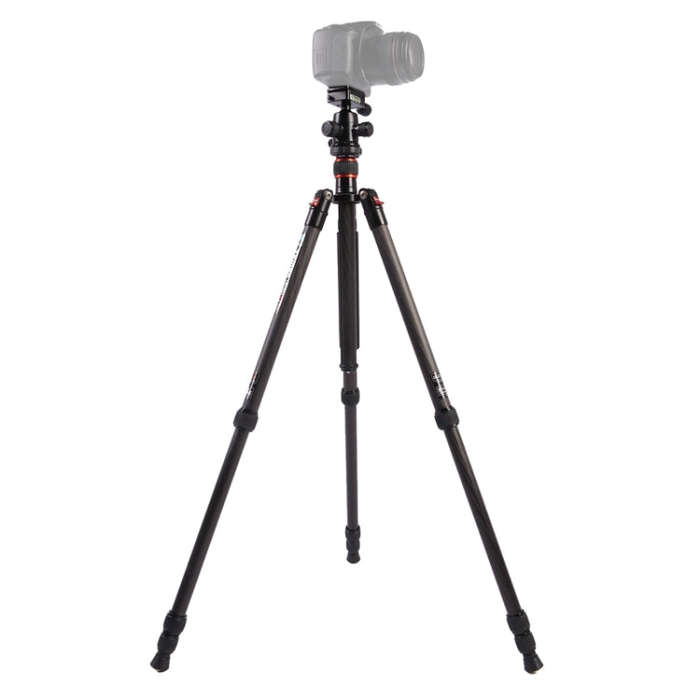 Triopo GT-2504X8.C Adjustable Portable Carbon Fiber Tripod with B-1 Aluminum Ball Head for Canon ...