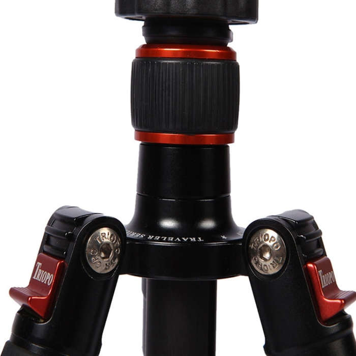 Triopo GT-2504X8.C Adjustable Portable Carbon Fiber Tripod with B-1 Aluminum Ball Head for Canon ...