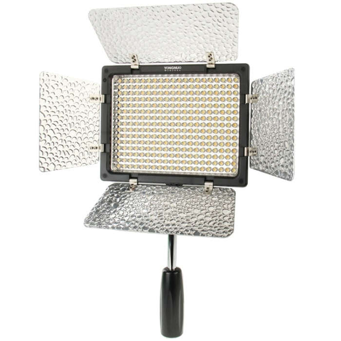 YONGNUO 300 LEDs Pro LED Studio Video Light for Canon / Nikon / Sony Camcorder DSLR (YN300)(Black)