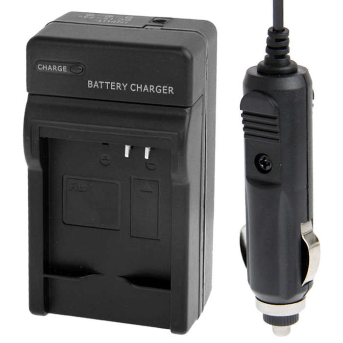 2 in 1 Digital Camera Battery Travel & Car Charger for Panasonic Lumix DMC-LF1 (DMW-BCN10 Battery...
