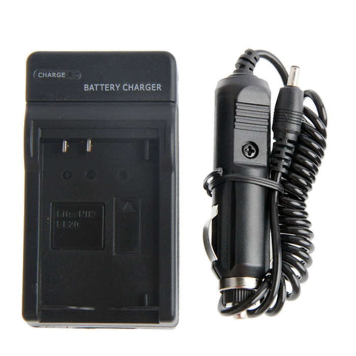 2 in 1 Digital Camera Battery Travel & Car Charger for Panasonic Lumix DMC-LF1 (DMW-BCN10 Battery...