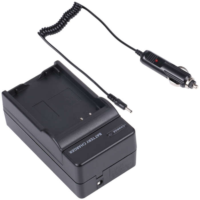 Digital Camera Battery Car Charger for OLYMPUS BLN1(Black)