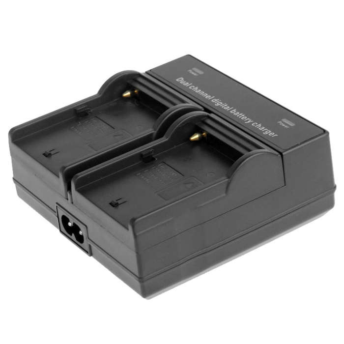 Dual Channel Digital Battery Charger for Sony F550 / F730 / F750 / F960 / F960H, EU Plug(Black)