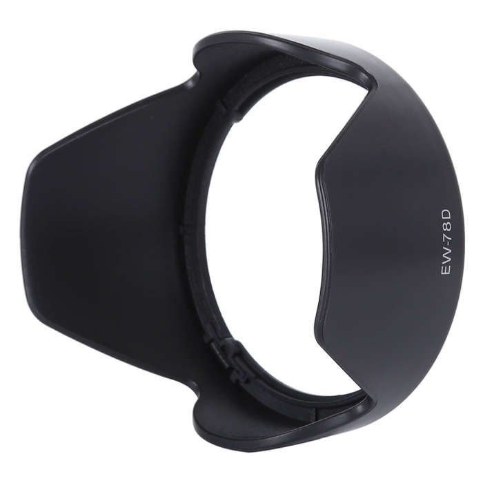 EW-78D Lens Hood Shade for Canon EF 28-200mm f/3.5-5.6 USM, EF 28-200mm f/3.5-5.6 IS Lens(Black)