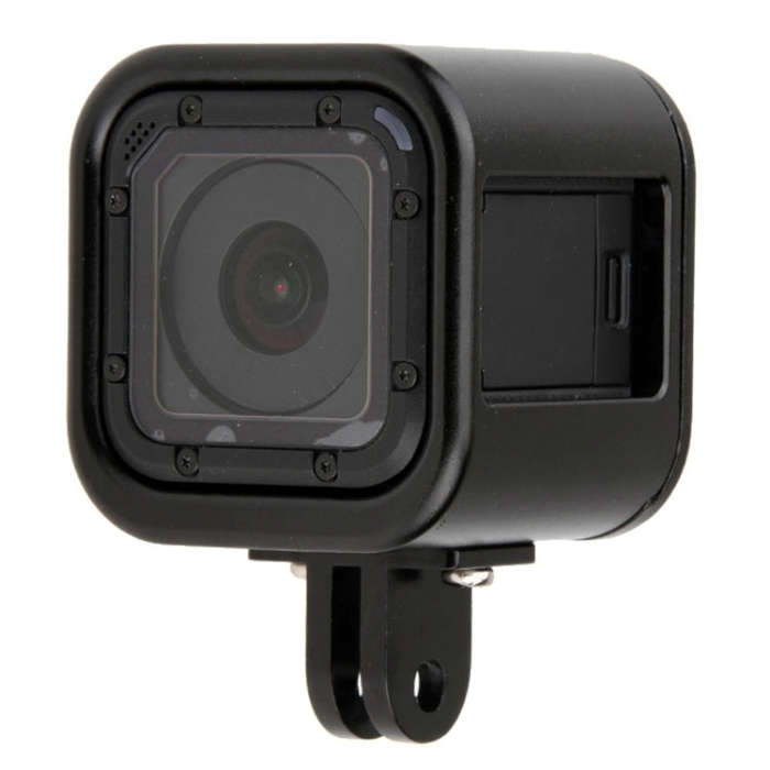 Housing Shell CNC Aluminum Alloy Protective Cage with Insurance Back Cover for GoPro HERO5 Sessio...