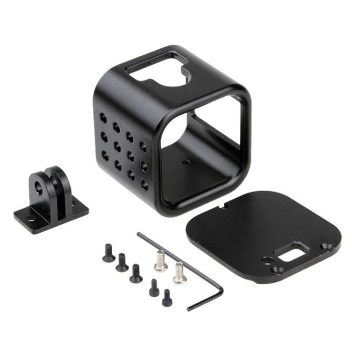 Housing Shell CNC Aluminum Alloy Protective Cage with Insurance Back Cover for GoPro HERO5 Sessio...